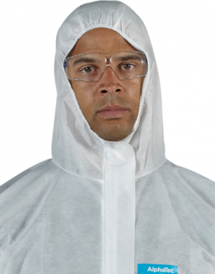 Combinezon gluga 1500-WH Plus 111, alb, Ansell